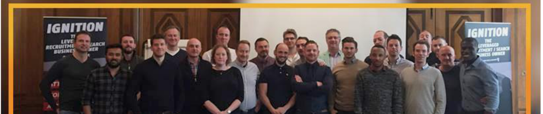 The full cohort of recruitment and search firm owners at a London Intensive