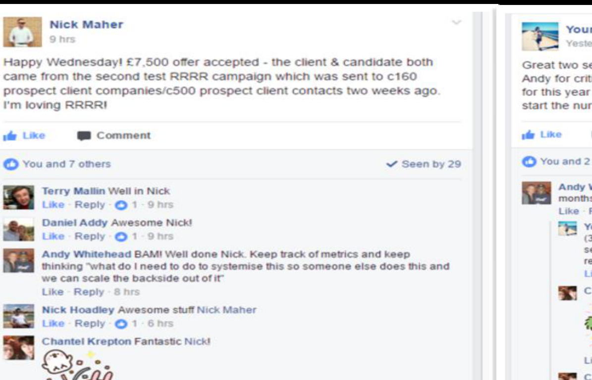 Facebook post: Nick Maher, 7,500 offer accepted from the second campaign